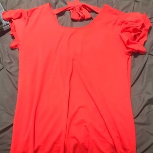 T-shirt dress with tie back